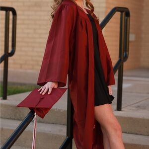 Maroon Cap and Gown